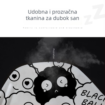 Bijeli poliester posteljina set s uzorkom biljaka, za jednokrevetni ili dvokrevetni krevet, dječja i studentska soba, ljetna upotreba