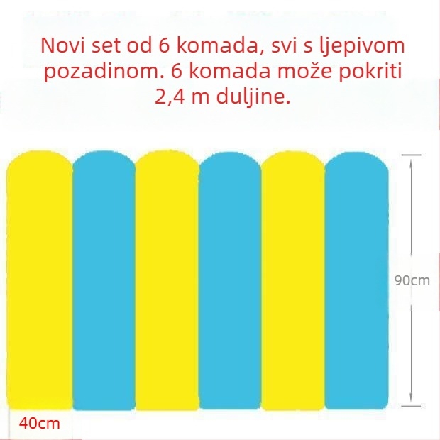 Zidni panel s naljepnicom za dječju sobu – otporan na požar, materijal Xpe foaming, brenda Unique, jednostavan i moderan stil