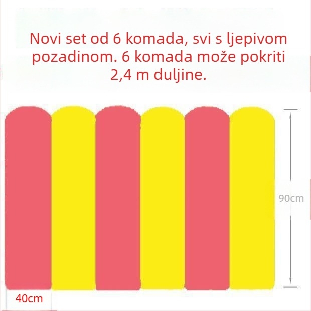 Zidni panel s naljepnicom za dječju sobu – otporan na požar, materijal Xpe foaming, brenda Unique, jednostavan i moderan stil