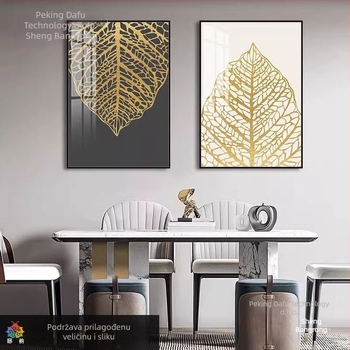 Dekorativna zidna slika: vertikalni format; pogodna za vješanje ili ramovanje; okvir od aluminijske zlitine; platno s uljem; kategorija: kristalno porcelanska slika