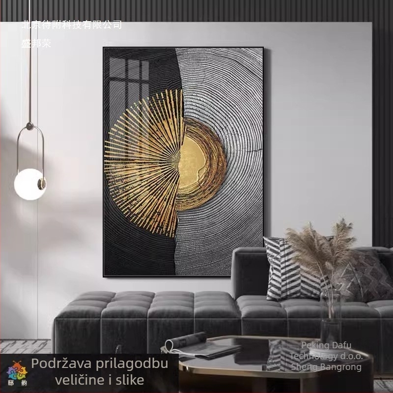 Dekorativna zidna slika: vertikalni format; pogodna za vješanje ili ramovanje; okvir od aluminijske zlitine; platno s uljem; kategorija: kristalno porcelanska slika