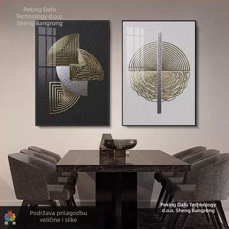 Dekorativna zidna slika: vertikalni format; pogodna za vješanje ili ramovanje; okvir od aluminijske zlitine; platno s uljem; kategorija: kristalno porcelanska slika