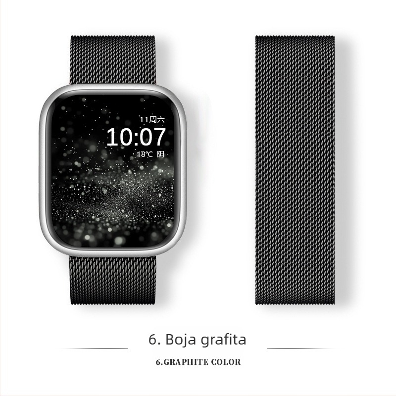 Outsmart Milanese kaiš od nehrđajućeg čelika s magnetskom kopčom za Apple Watch (18–22 mm)