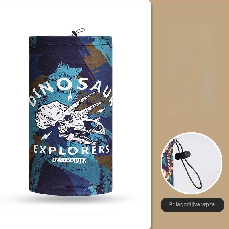 Maska za vožnju biciklom na otvorenom, unisex, poliester, vjetroodporna i otporna na hladnoću, Moonbeam Bear
