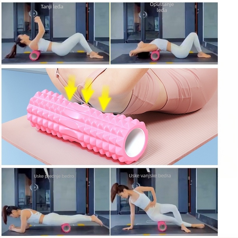 Joga pomagala: pjena šipka masažer — prilagodljiva, Binlo, Joga pomagala, pogodno za fitness, masažu, jogu, planinarenje