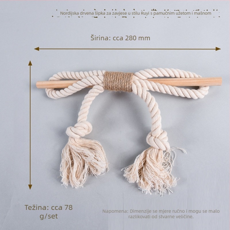 Ručna vezica za zavjese, bez bušenja, nordijski minimalistički stil, dodatak u stilu Harajuku