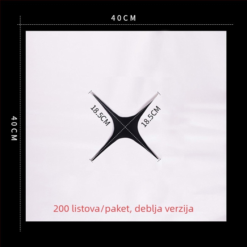 Jednokratna debela krpa s rupicama za lice i masažni stol, netkani materijal, ravno tkanje, poliestersko-pamučna 150D, težina ispod 50 g
