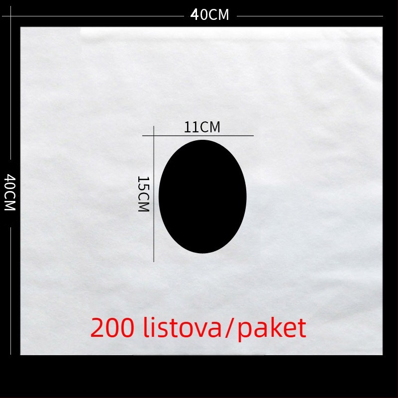 Jednokratna debela krpa s rupicama za lice i masažni stol, netkani materijal, ravno tkanje, poliestersko-pamučna 150D, težina ispod 50 g