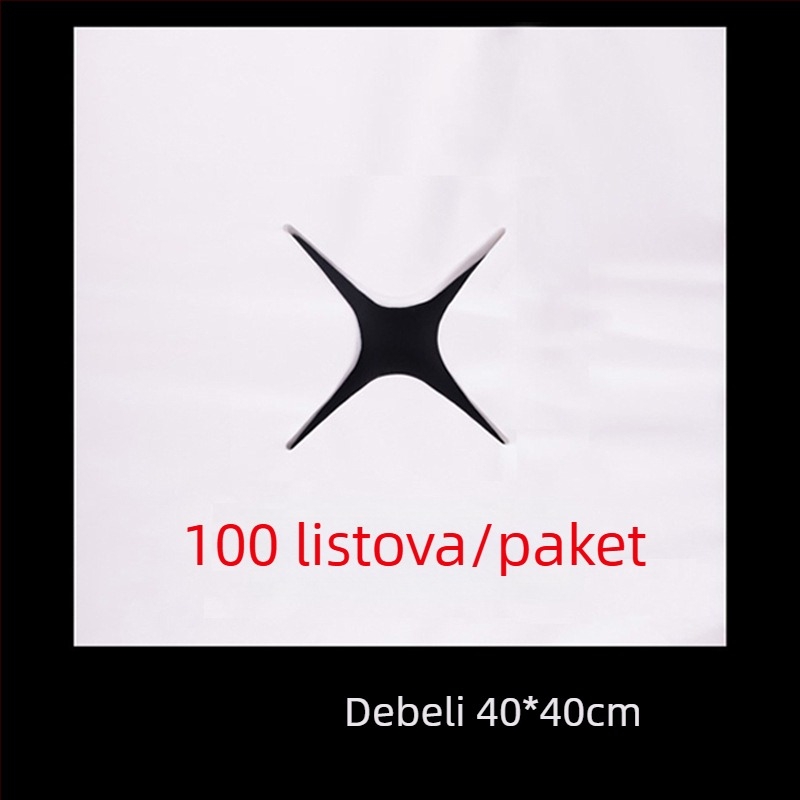 Jednokratna debela krpa s rupicama za lice i masažni stol, netkani materijal, ravno tkanje, poliestersko-pamučna 150D, težina ispod 50 g