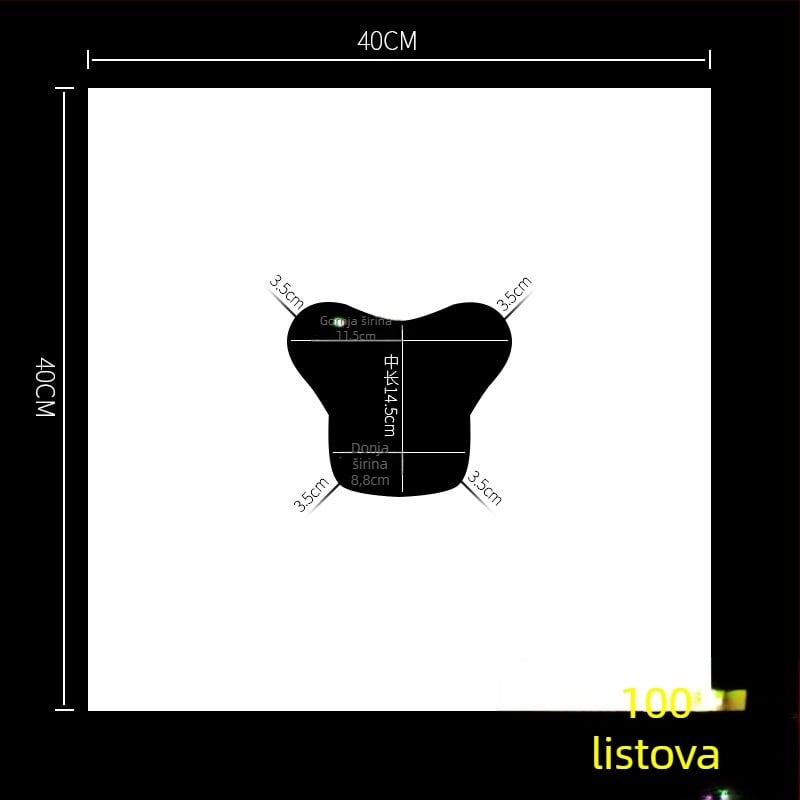 Jednokratna debela krpa s rupicama za lice i masažni stol, netkani materijal, ravno tkanje, poliestersko-pamučna 150D, težina ispod 50 g