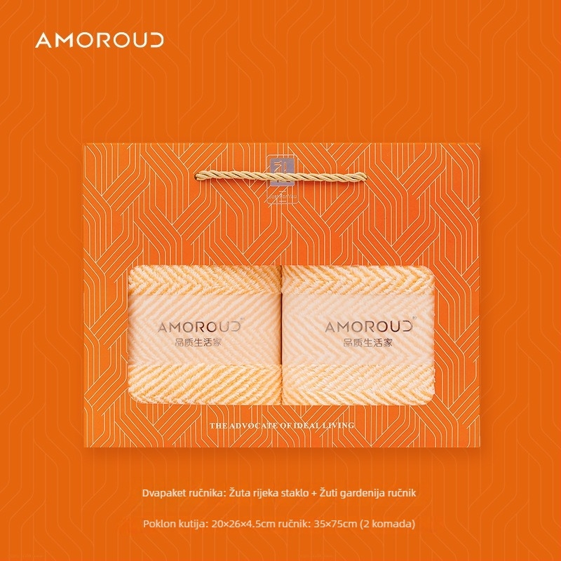 Mufando Set Ručnika za Kupaonicu u Darovnoj Kutiji – Elegantni Luksuzni Ručnici, Coral Fleece, 280 g, Šivanje, Pakiranje u Darovnu Kutiju