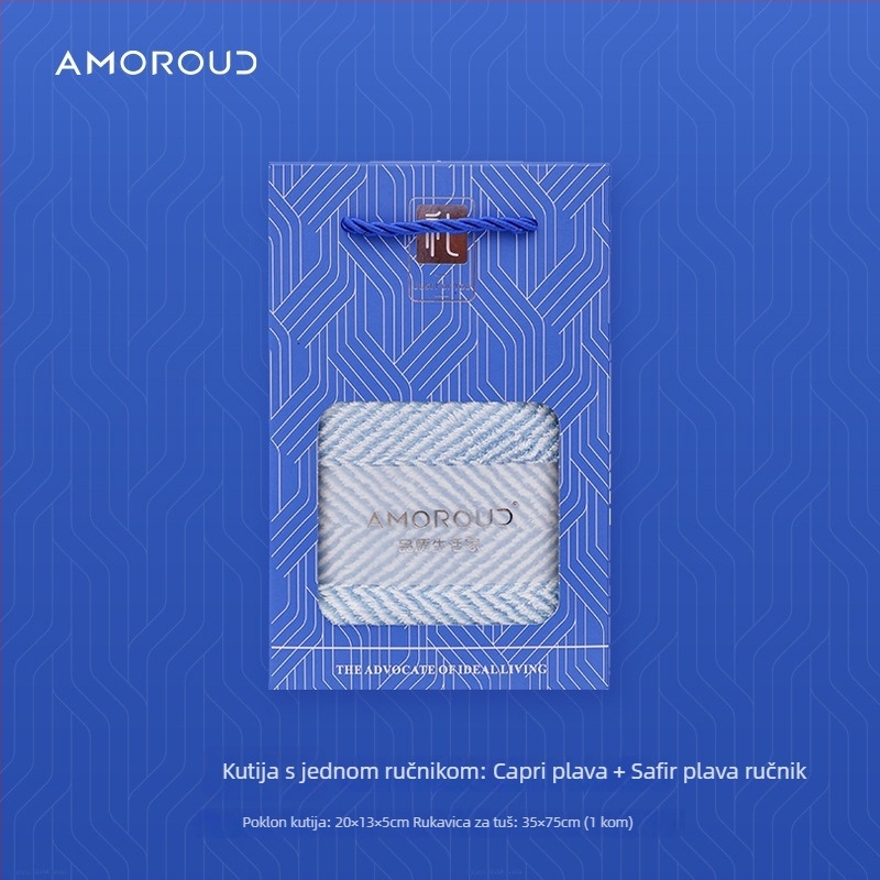 Mufando Set Ručnika za Kupaonicu u Darovnoj Kutiji – Elegantni Luksuzni Ručnici, Coral Fleece, 280 g, Šivanje, Pakiranje u Darovnu Kutiju