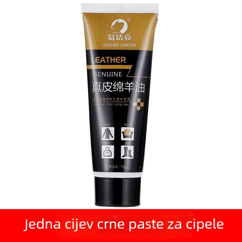 Set za poliranje kožnih cipela – čvrsti polir, ulje za održavanje i set četkica za čišćenje