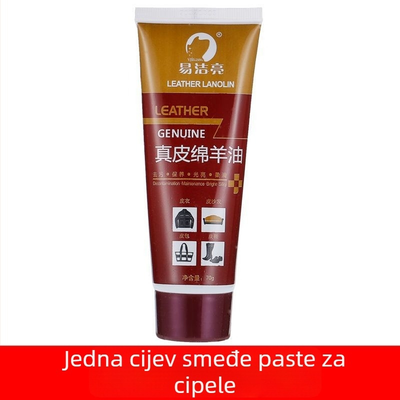 Set za poliranje kožnih cipela – čvrsti polir, ulje za održavanje i set četkica za čišćenje