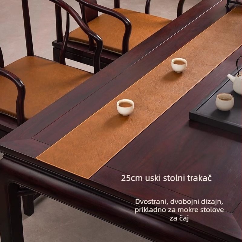 Zastavica za stol u novom kineskom stilu, PVC 70% / Poliester 30%, dnevni boravak, jednobojni uzorak, mogućnost prilagodbe