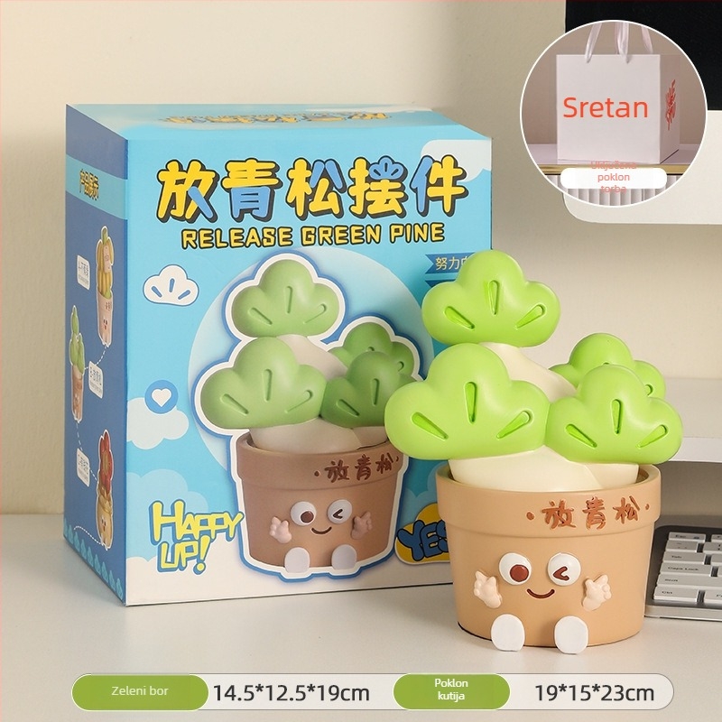 Uredska stolna dekoracija za olakšanje anksioznosti i emocionalnu stabilnost (Smola; Jednostavan i moderan stil; Poslovni poklon)