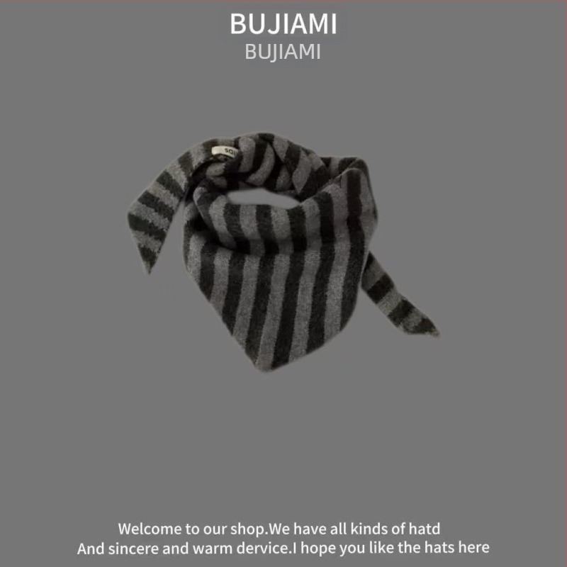 Šal od vune, warp-knit, unisex zima, uzorak boja mreže, tie-dye završnica — Bajia Rice