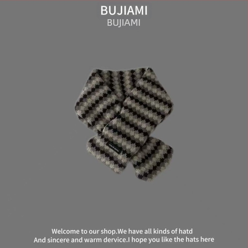 Šal od vune, warp-knit, unisex zima, uzorak boja mreže, tie-dye završnica — Bajia Rice