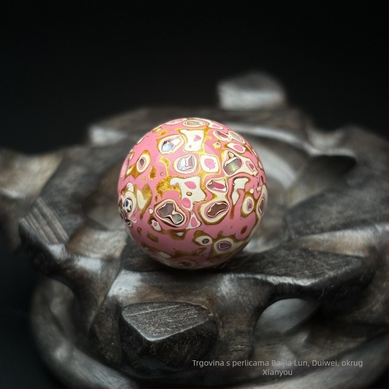 Drveni narukvica s kineskim dizajnom, ručna izrada, Buddha koralikama s perlom