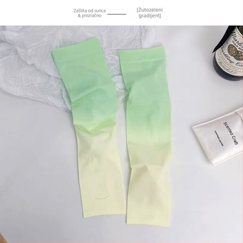 Rukavi UV zaštite s gradijentom boje, rashladna ice silk tkanina, najlon 81-95% udjela, za vanjsku vožnju biciklom