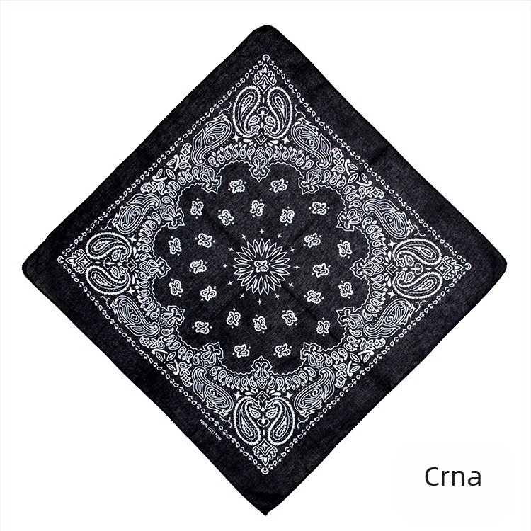 Turban, 100% pamuk, geometrijski uzorak, jednostavno tkanje, kvadratni stil, otisak