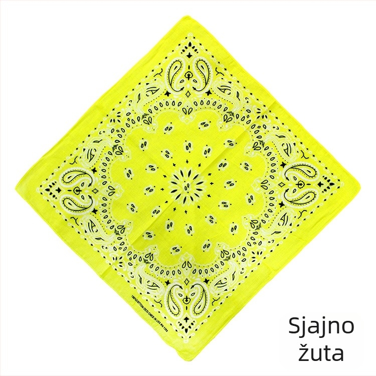 Turban, 100% pamuk, geometrijski uzorak, jednostavno tkanje, kvadratni stil, otisak