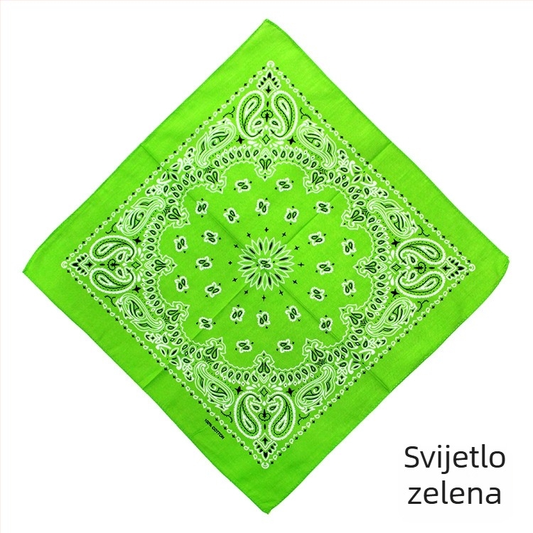 Turban, 100% pamuk, geometrijski uzorak, jednostavno tkanje, kvadratni stil, otisak