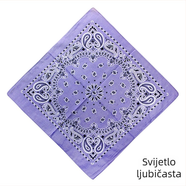 Turban, 100% pamuk, geometrijski uzorak, jednostavno tkanje, kvadratni stil, otisak