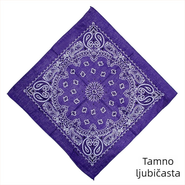 Turban, 100% pamuk, geometrijski uzorak, jednostavno tkanje, kvadratni stil, otisak