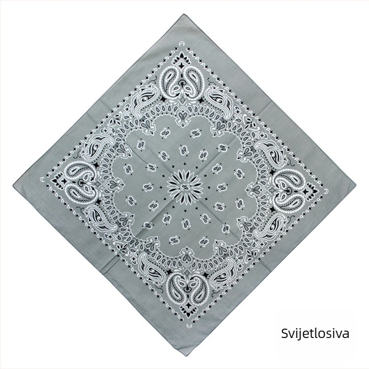 Turban, 100% pamuk, geometrijski uzorak, jednostavno tkanje, kvadratni stil, otisak