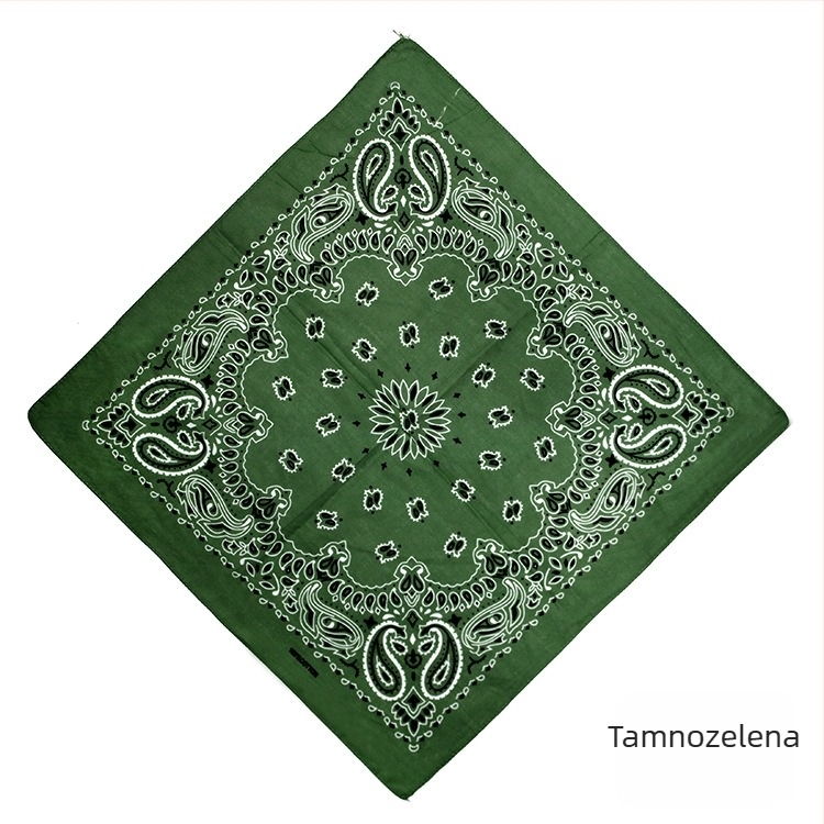 Turban, 100% pamuk, geometrijski uzorak, jednostavno tkanje, kvadratni stil, otisak