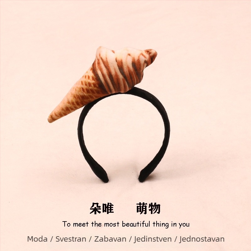 Ukosnica za kosu s plišanim motivima hrane - hot dog, kruh, kupus, voće i povrće za djecu (proljeće 2023)