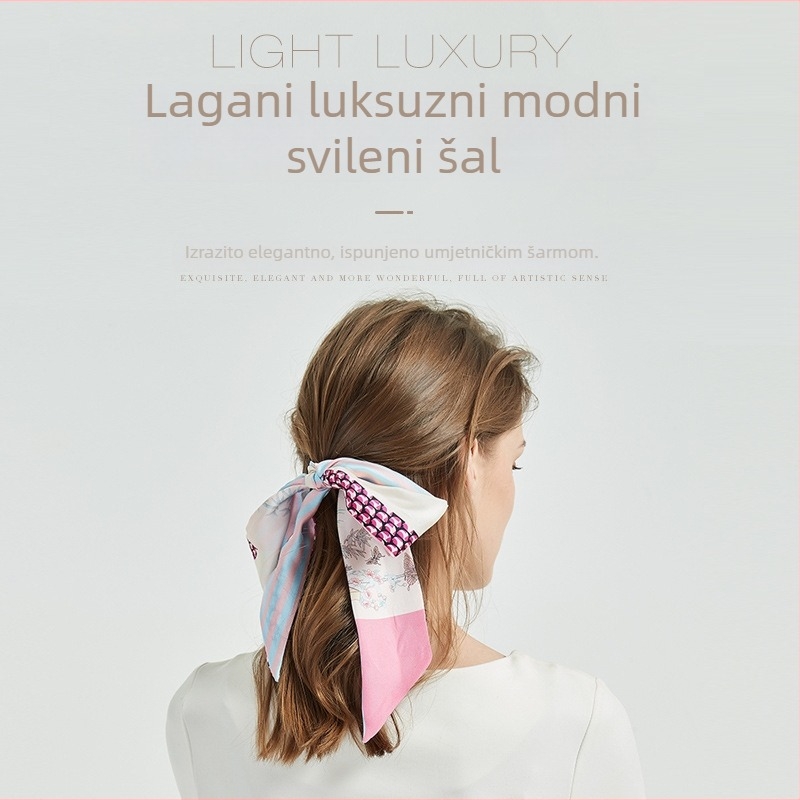 Dugi svileni šal s twill tkanjem, Hengzhi Victory, 100% svila, ljetna upotreba, svjež i sladak stil