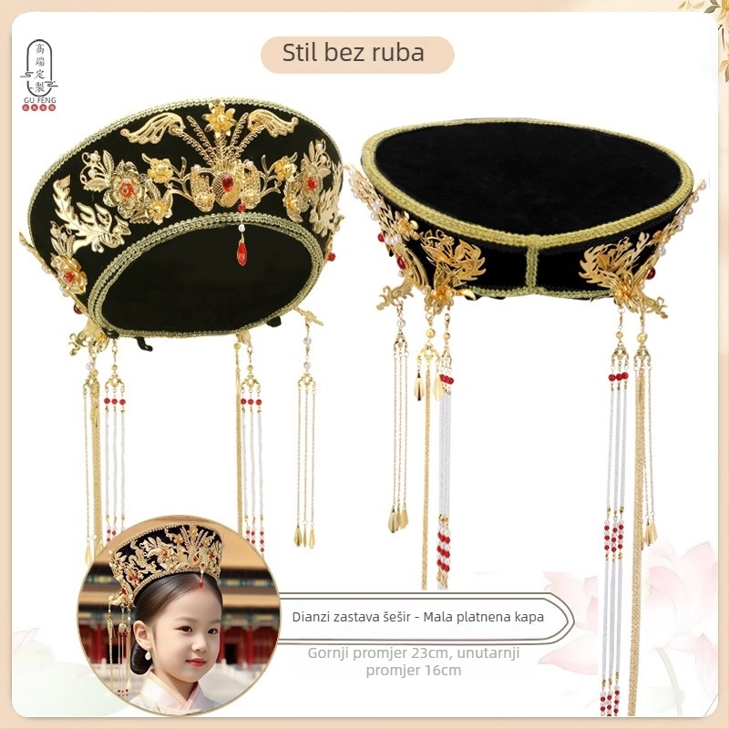 Dječji dodatak za kosu, Wanyuefang, ručna izrada, materijal: legura, vrsta: traka za glavu i gumica, stil: antički/retro