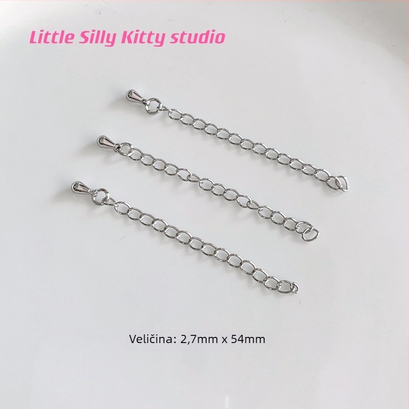 DIY komplet metalnih dodataka za narukvicu: univerzalni model, legura sa srebrnim ili zlatnim premazom; lobster clasp, pokrivena kopča, otvoreni prsten