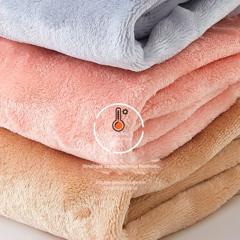 Dječje hlače s flis podstavom koral velvet, 100% poliester, srednji pojas, dužina hlača, mekana obrada (koral velvet; 100% poliester; srednji pojas; dužina hlača; mekana obrada)