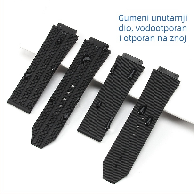 Silikonski kaiš za sat za kućišta 24×17 mm i 26×19 mm, klasičan Fusion dizajn