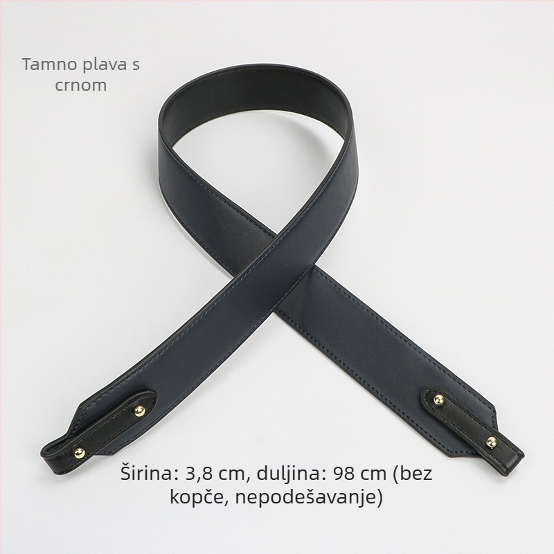 LV-kompatibilna naramenica za Neverfull torbu — prirodna koža, zrnata tekstura, jednobojna, jesen 2022