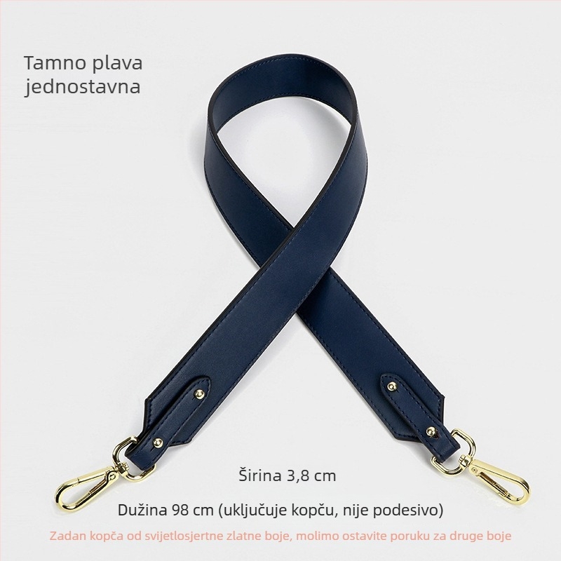 LV-kompatibilna naramenica za Neverfull torbu — prirodna koža, zrnata tekstura, jednobojna, jesen 2022