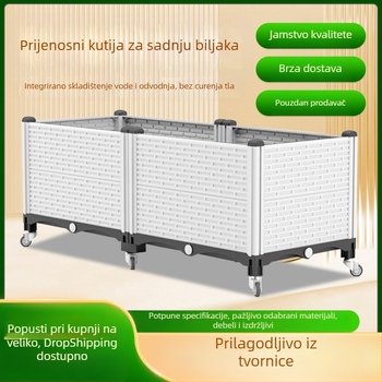 Plastični cvjetnjak, nordijskoga stila, za pod, injekcijsko oblikovan, prozračan i otporan