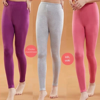 Ženske termalne capri hlače, visokog struka, oblikovanje tijela, mješavina spandexa i lycra, poliester, srednja težina
