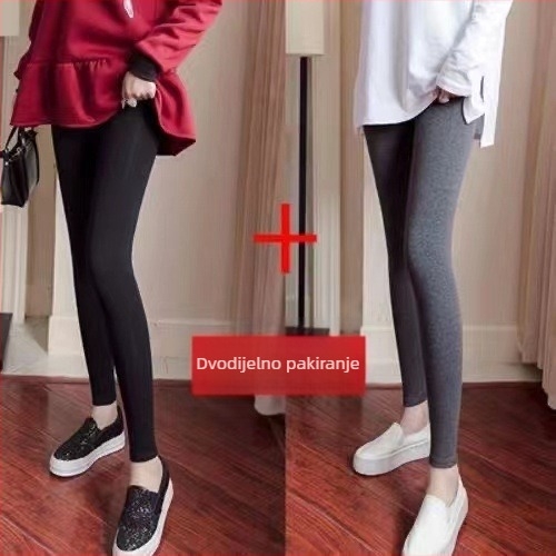 Ženske termalne capri hlače, visokog struka, oblikovanje tijela, mješavina spandexa i lycra, poliester, srednja težina