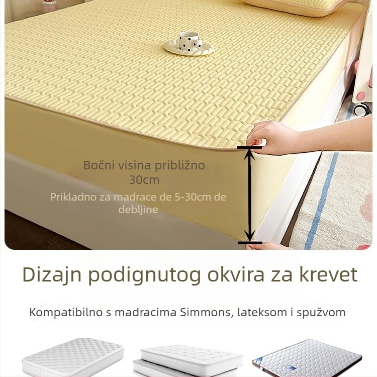 Krevetni prekrivač quiltan od poliestera s elastanom, reaktivno bojenje, 2–2,5 kg, moderni minimalistički stil