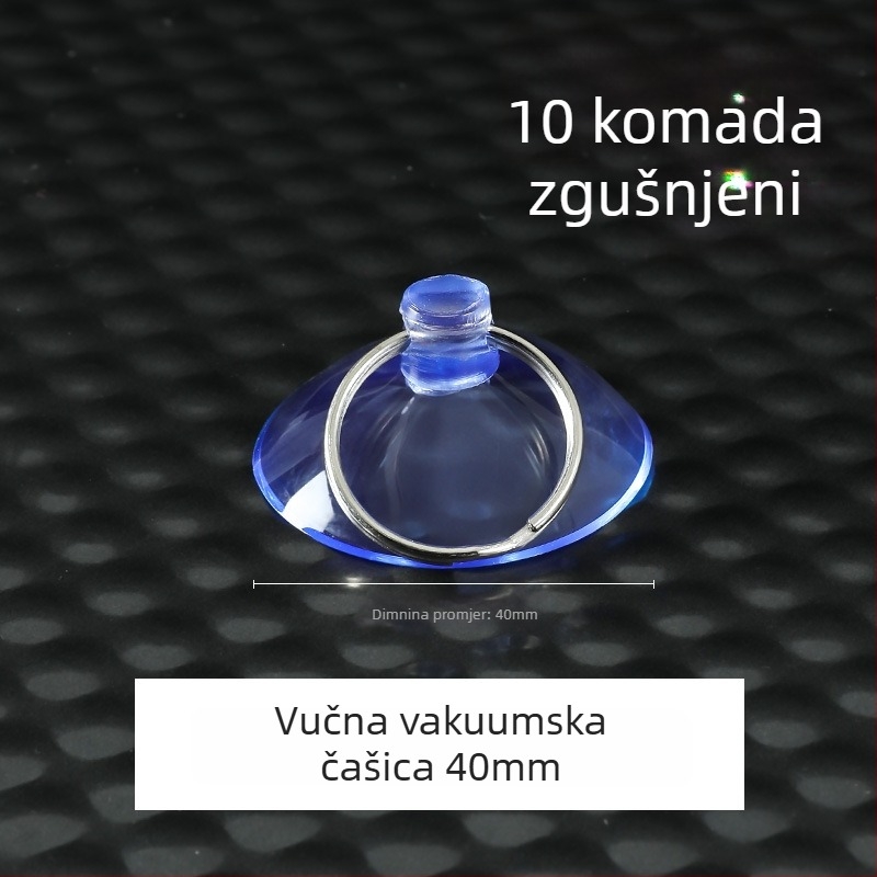 Plastična kuka s vakuumskom čašom, moderan minimalistički dizajn, zidna montaža, nosivost do 5 kg