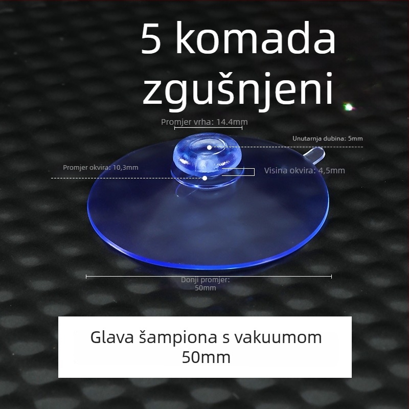 Plastična kuka s vakuumskom čašom, moderan minimalistički dizajn, zidna montaža, nosivost do 5 kg