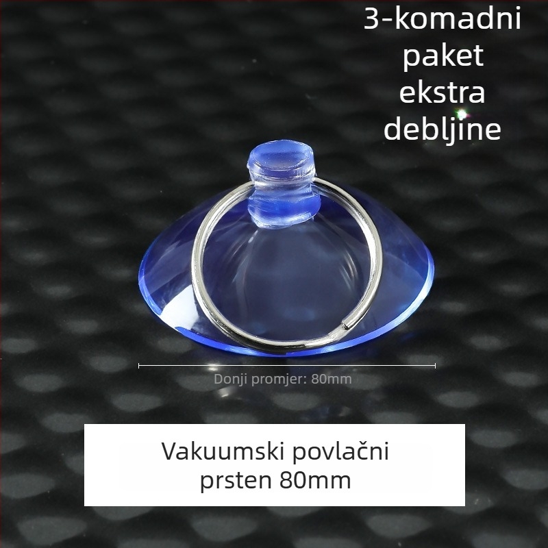 Plastična kuka s vakuumskom čašom, moderan minimalistički dizajn, zidna montaža, nosivost do 5 kg