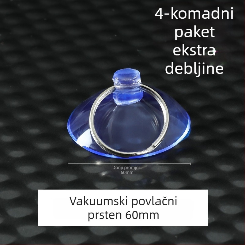Plastična kuka s vakuumskom čašom, moderan minimalistički dizajn, zidna montaža, nosivost do 5 kg