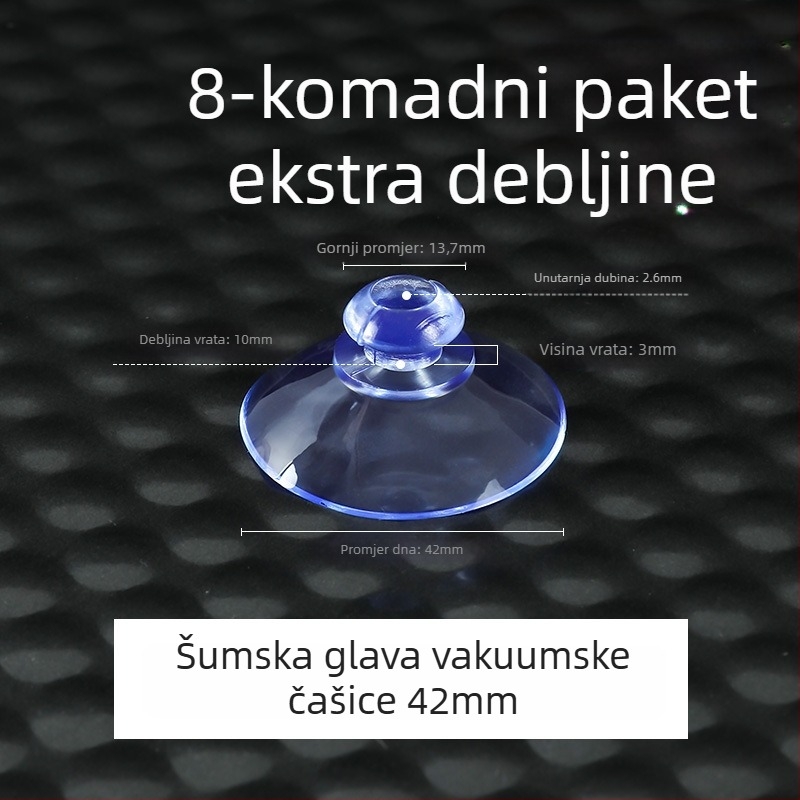 Plastična kuka s vakuumskom čašom, moderan minimalistički dizajn, zidna montaža, nosivost do 5 kg