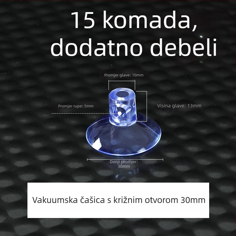 Plastična kuka s vakuumskom čašom, moderan minimalistički dizajn, zidna montaža, nosivost do 5 kg
