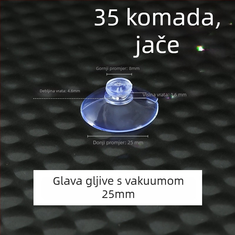 Plastična kuka s vakuumskom čašom, moderan minimalistički dizajn, zidna montaža, nosivost do 5 kg